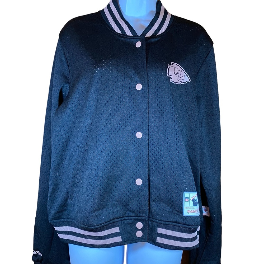 Kansas City Chiefs Black & Pink Varsity Jacket